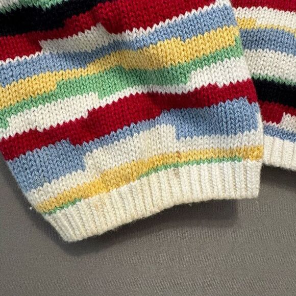 Talbots Women’s Button Up Colorful Sweater Size XL 100% Cotton - Picture 4 of 13